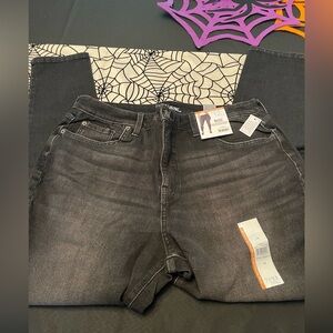 Women's Black Wash Jeans, size 14, Time & Tru, High Rise Curvy, NWT, stretchy